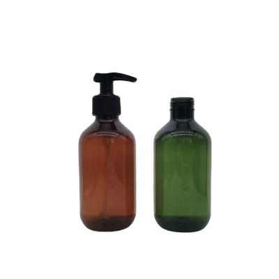 China Personal Care 300ml 500ml PET Boston Emulsion Bottle With Screw Pump for sale