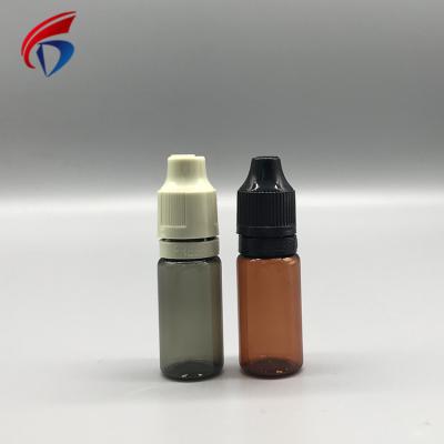 China Household Products Empty Tpd PET 10ML Small Size Dropper Bottle For E Vape Oil for sale