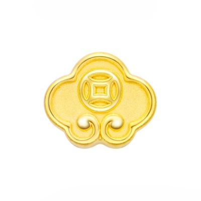 China Vintage China Manufacturer Real Luxurious 24K Solid Gold Fashion Designs Gold Charms for sale