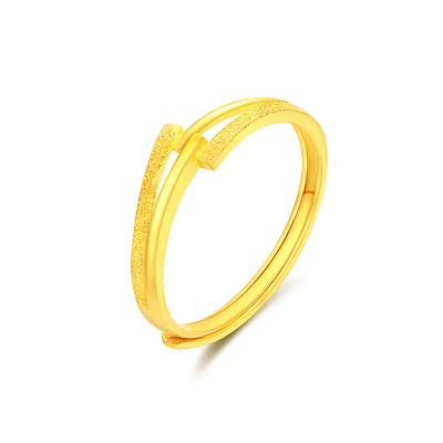 China Other Factory Price Fashionable High Purity Women 18K Gold Rings for sale