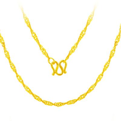 China Cha Daty Simple CLASSIC Made Men's Solid Gold 24K Dubai Necklace Chain Designs for sale