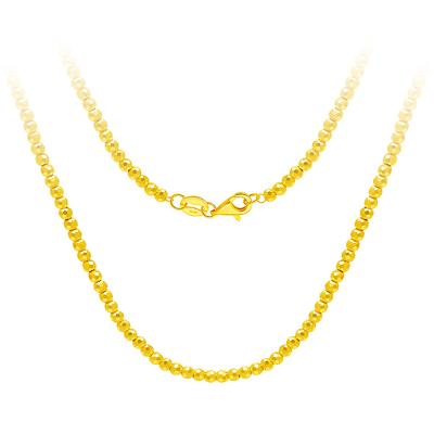 China CLASSIC Good Quality Minimalist Wedding Jewelry Real Solid 24K 999.9 Pure Gold Chain for sale