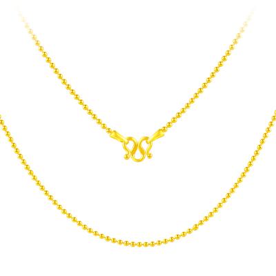 China CLASSIC High Quality Real Pure Jewelry 24K 999.9 Women Wedding Non Tarnish Gold Chain for sale