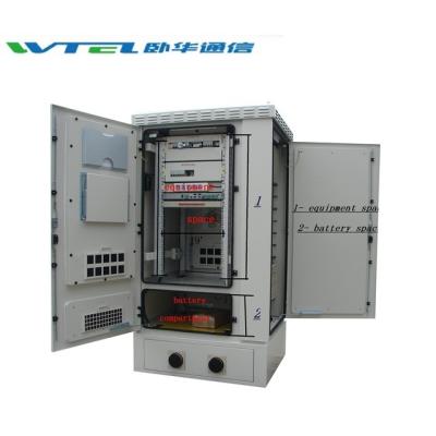 China Outdoor Electronic Outdoor Equipment W-TEL MSAN Telecom Cabinet With Air Conditioner & Rectifier & Environment Control System for sale