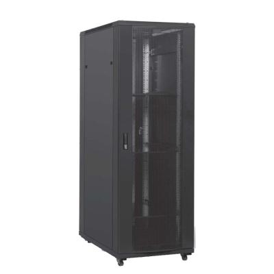 China Hot Wall Mounted Standard Rack W-TEL Sales Network Cabinet 18U 27U 32U Floor Standing 19Inch Network Server Rack Cabinet With Glass Door Mesh Door for sale