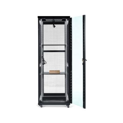 China Indoor Data Center Server Rack W-TEL 18u-45u Network Cabinet Telecom Onu Cabinet With Door Or Mesh Door 800mm Width Server Glass Rack for sale