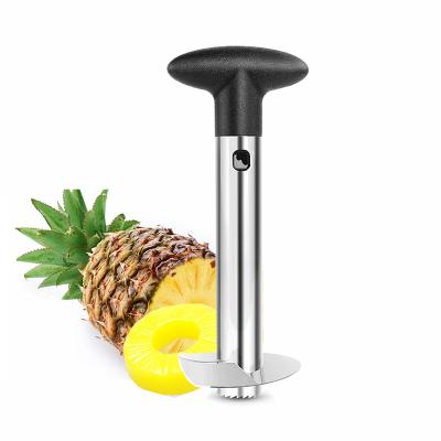 China New Design 2021 Viable Seller AmazonTop Good Selling Mini Fruit Cutting Tool Kitchen Instruments Stainless Steel Hollow Pineapple Cutter Puncher for sale