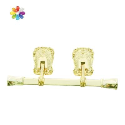 China European style burial handle for coffin, square pipe and gold plating for sale