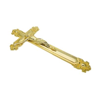 China European style coffin decoration crucifix 6001 coffin cross and burial plastic decoration for sale