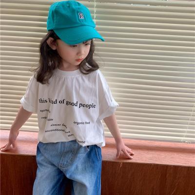 China 2022 New Arrival Baby Infant T-shirt Summer Short Sleeve Infant Toddler Kids Flower Short Sleeve O Head 2311631018 for sale