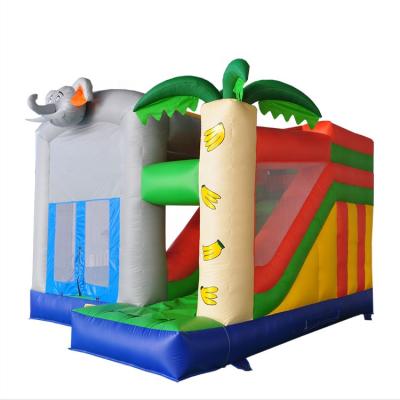 China Bouncer Equipment PVC Small Inflatable Castle Indoor And Outdoor Inflatable Bouncer Bed With Slide for sale