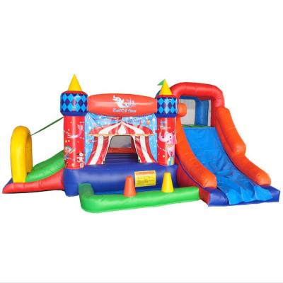 China Oxford cloth/PVC inflatable bounce house outdoor children's small trampoline castle bouncer with slide for kids for sale