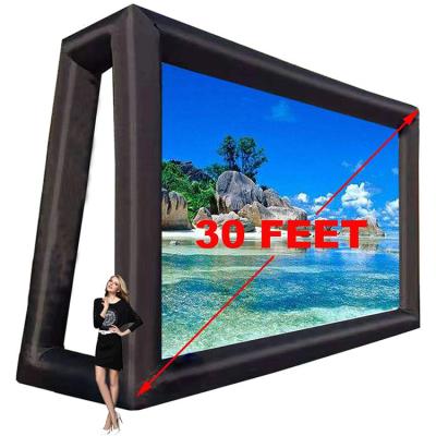 China Durable Seamless Inflatable Projector Cinema Front And Rear Giant Cinema Outdoor Screen For Outdoors, Parties, Events And Churches for sale