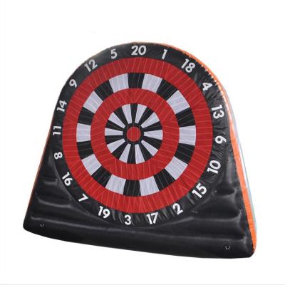 China PVC customized inflatable football sticky target inflatable dart game/inflatable football darts board footdart for sale for sale