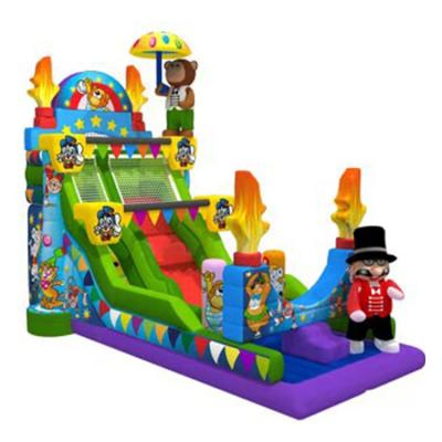 China Factory Customized Inflatable Slide Children's Paradise Bouncy Castle For Sale Hld1445 for sale