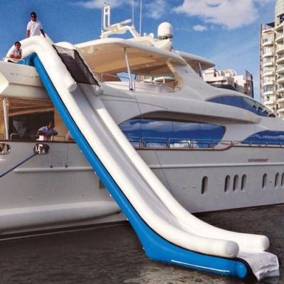 China PVC/TPU factory customized size inflatable yacht slide, water slide for yacht for sale for sale