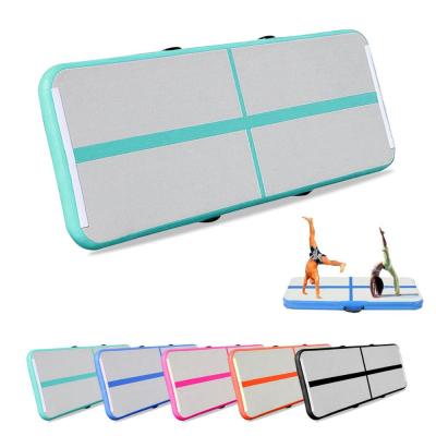 China Custom Gymnastics Mat Air Floor Tumbling Air Track Sports Single Inflatable Yoga Mat for sale