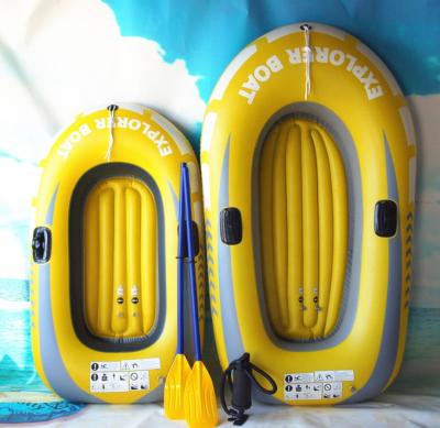 China PVC Customized Small PVC Water Leisure Inflatable Boat 1-2 People Inflatable Fishing Drift Boat for sale