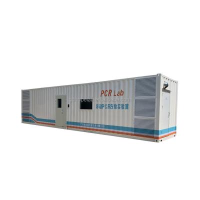 China Customized Mobile White Mobile Prefab Container Metal Laboratory Negative Pressure Room Modern Detecting Container Portable Modern Unit for sale