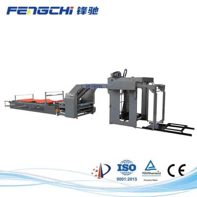 China 13000 Sheets/Hour Fully Automatic Flute Laminator GE-1450L Model for sale