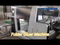 automatic corrugated folder gluer machine folding and gluing machine 2500 sheets/hour