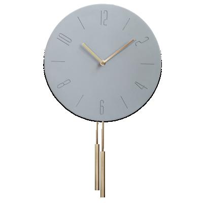 China Nordic antique style living room cement wall clock, personalized creative wall clock, fashion home watch clock for sale