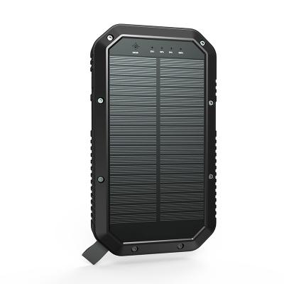 China 2019 Hot Selling 20000mah Solar Power Banks Solar Power Bank 3 Qi Flashlight 3 Wireless USB Solar Power Charging Bank for sale