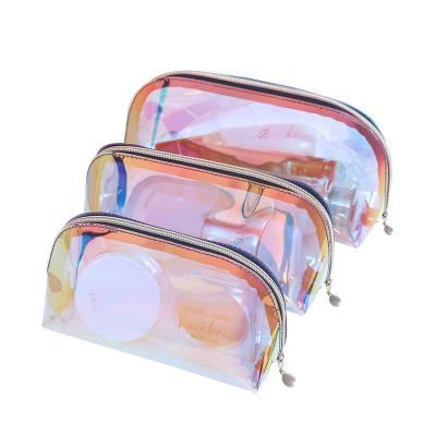 China Portable Transparent Waterproof Travel CLASSIC TPU Makeup Storage Bag Colorful Organizers for sale