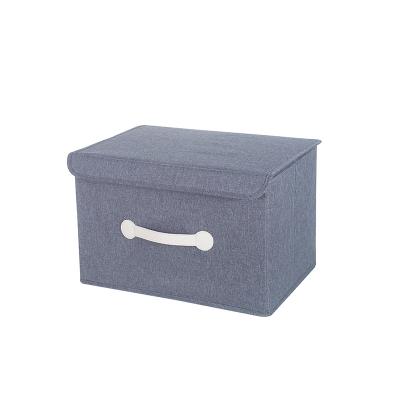 China Viable Hot Selling Collapsible Fabric Clothing Storage Box With Double Lid Bag Storage Organizer For Drawer for sale