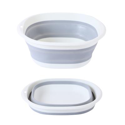 China Household Sustainable Multifunctional Basin Collapsible Wash Basin For Outdoor Silicone Wash Basin for sale