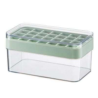 China Sustainable Ice Cube Tray Silicone For Silicon Molds Set With Lid Ice Container And Scoop for sale