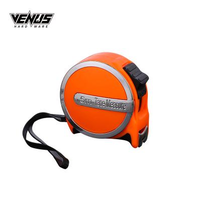 China Orange Waterproof Tape Ruler With Lock Button Mini Logo Custom Measuring Tape for sale