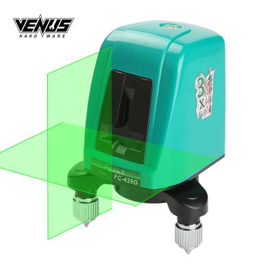 China 360 Degree Rotary Cross Red Lines 2 Automatic Laser Level For Construction 98*92*128mm for sale