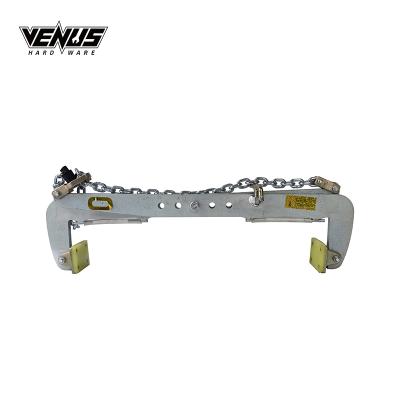 China Heavy Duty Quartz Marble Granite Stone Fixture Elevating Pusher Stone Slab Clamp Lifting Metal Crane Tool for sale