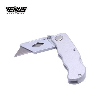 China Universal Pocket Fast Cutter Stainless Quick Change Blade Folding Utility Knife for sale