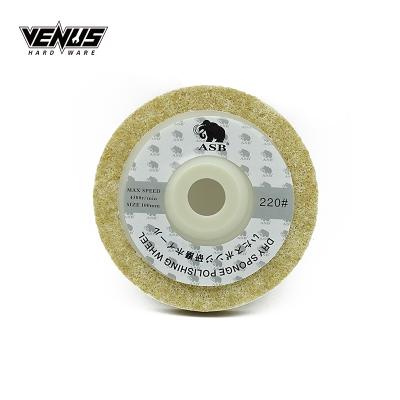 China High Yield Non Woven Abrasives Dry Grinding Polishing Pad Nylon Polishing Wheel For Stone for sale