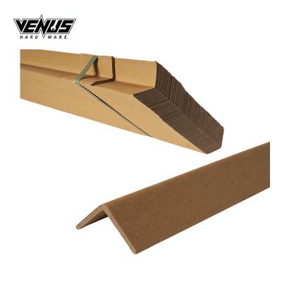 China Strong Compressive L-Shape Cardboard Kraft Paper Corner Resistance Protector Protect Goods From Damage for sale