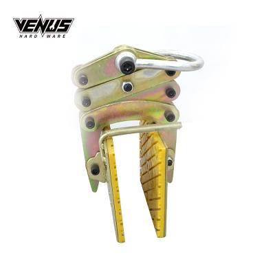 China Heavy Duty Stone Tool Foldable Scissor Clamp Pusher Stone Lifting Fixture for sale