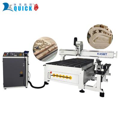 China 1325 4axis CNC Carving Machine 3d Wood Carving Machine en venta