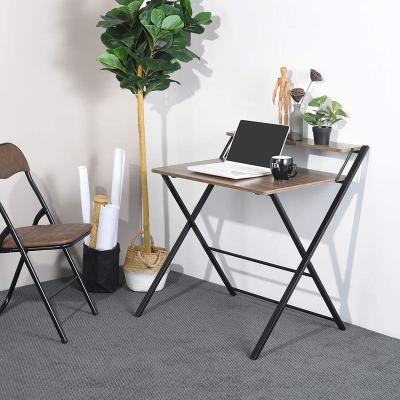 China FREE SAMPLE 2 Tiers (Size) Adjustable Computer Desk With Shelf Home Office Small Desk With Metal Legs No Espresso Assembly Required for sale