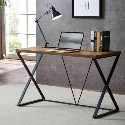 China FREE SAMPLE Adjustable Computer Desk Rustic Wood & Metal Desk Wood Table for Home Office 47 inch Home Office for sale