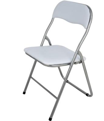 China FREE PREVIEW of metal folding chair the Spanish padded chair, aluminium, white, 46 x 78 x 43.5 cm for sale