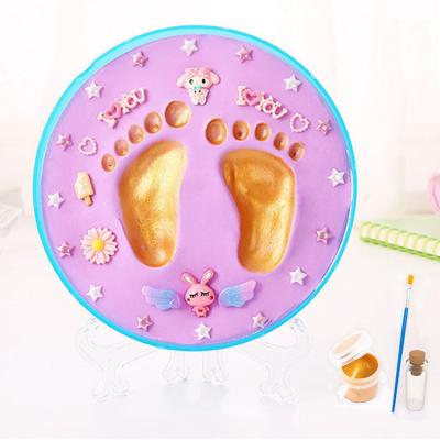 China Fashionable Touch Baby Ink Pad Baby Souvenirs Pad Print Ink Mud Ball Baby Footprint Handprint Kit Clean Touch Ink Pad Printing for sale