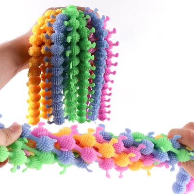 China Relaxation Leech Insect Toy Stress Relief Stretchy String Worm Sensory Therapy Set Anti Worry Soothing and Relaxing Set for Teens for sale