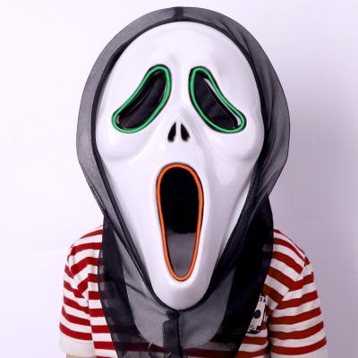 China Halloween Halloween Masquerade Carnival Led Light Up EL Wire Neon Mask For Festival Parties Costume for sale