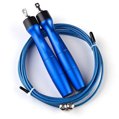 China Aluminum Alloy PVC Steel Wire Jump Rope For Fitness Skipping Rope For Men And Women Adjustable Length Skipping Ropes for sale