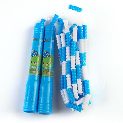 China Plastic Gear PVC Beaded Skipping Rope Beaded Jump Ropes For Kids for sale