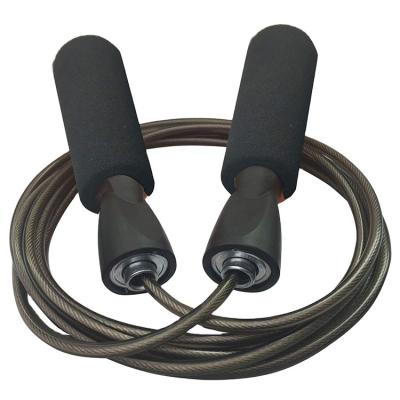 China Adjustable Sponge PVC Coated Foam Steel Handels Cable Speed ​​Weighted Jump Rope for sale