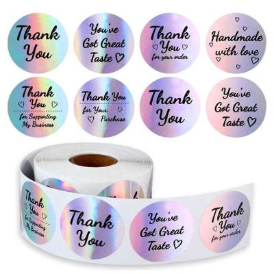 China Logo Reflection Rainbow Hologram Stickers Customized holographic, 3d laser decorative film waterproof holographic stickers for sale