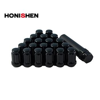 China Black Carbon/Alloy Steel Chrome Spline Car Wheel Lug Nuts for sale